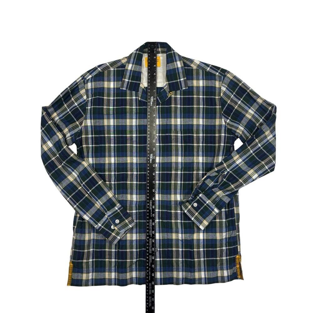 Plaid Button-Down Shirt - Blue/Green - Picture 4 of 6